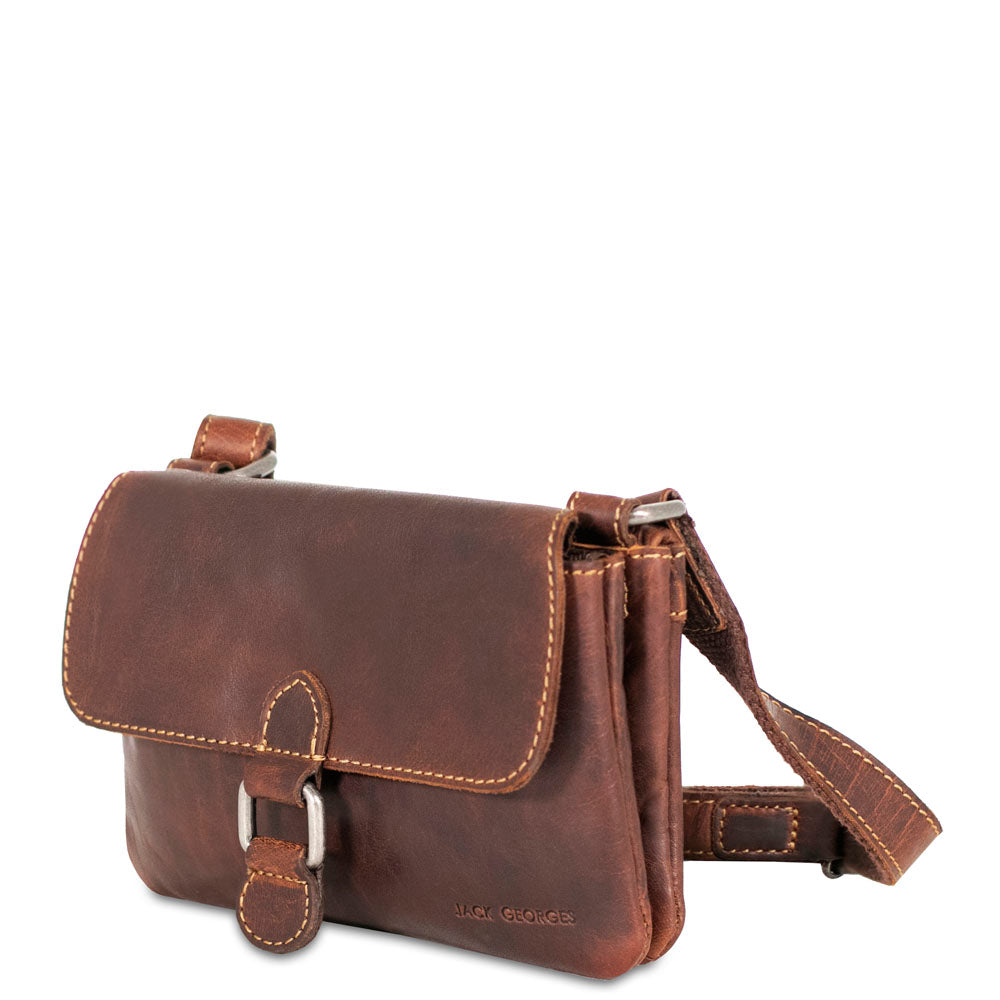 Leather Crossbody Bag - Mini - Voyager #7610 | Jack Georges