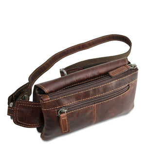Voyager Handsfree Belt Bag #7611 Brown Left Back