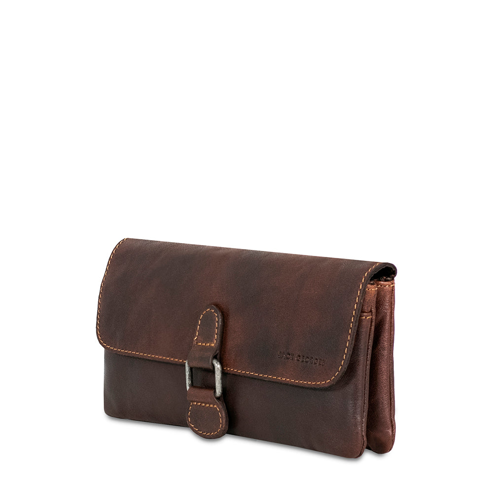 Voyager Wristlet Clutch #7612 Brown Right Front