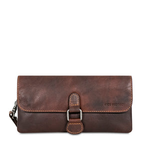 Voyager Wristlet Clutch #7612 Brown Front