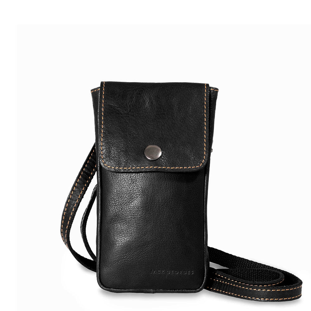 Leather Phone Holder Crossbody Bag - Voyager #7670 | Jack Georges