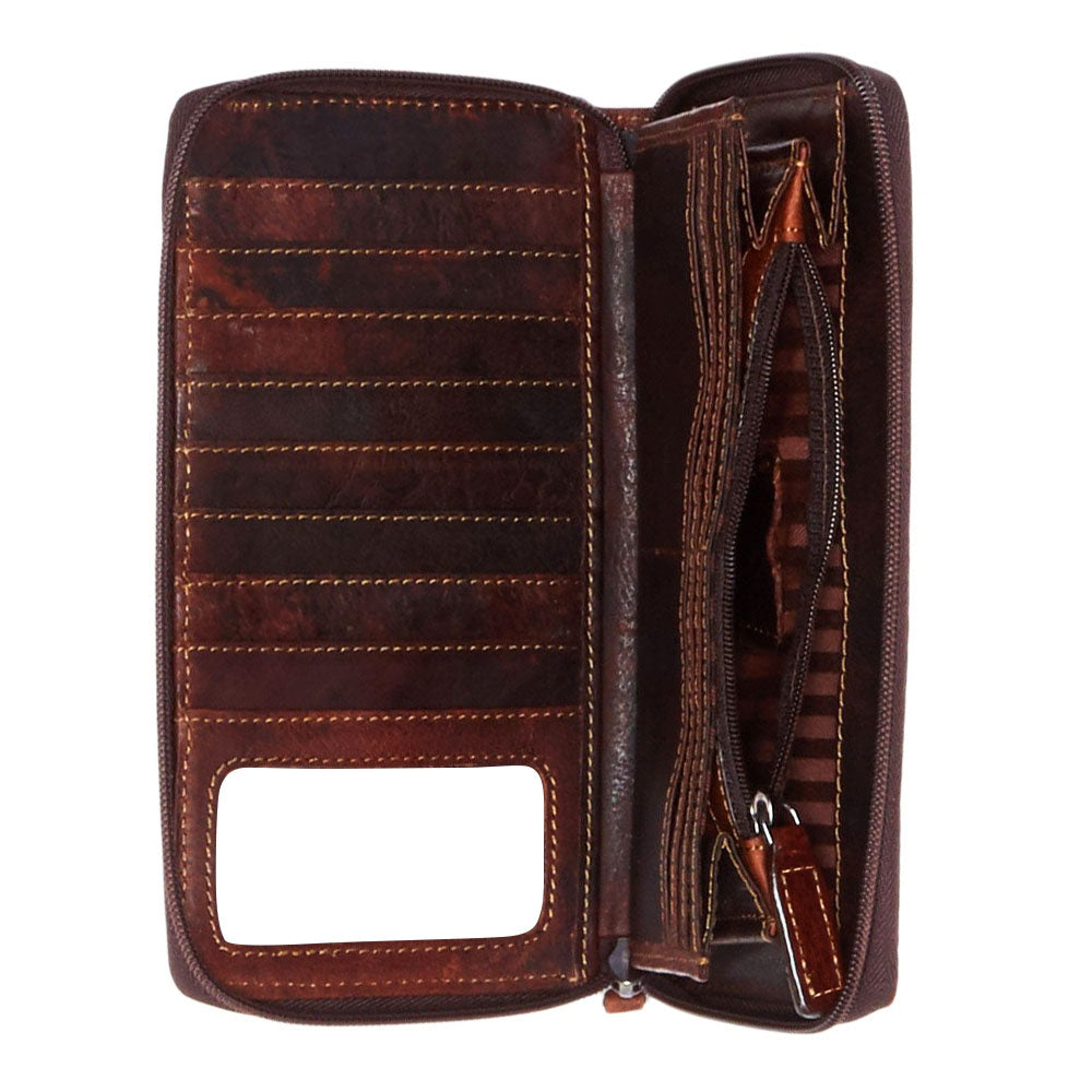 Voyager Bifold Wallet with ID Flap #7302 Honey