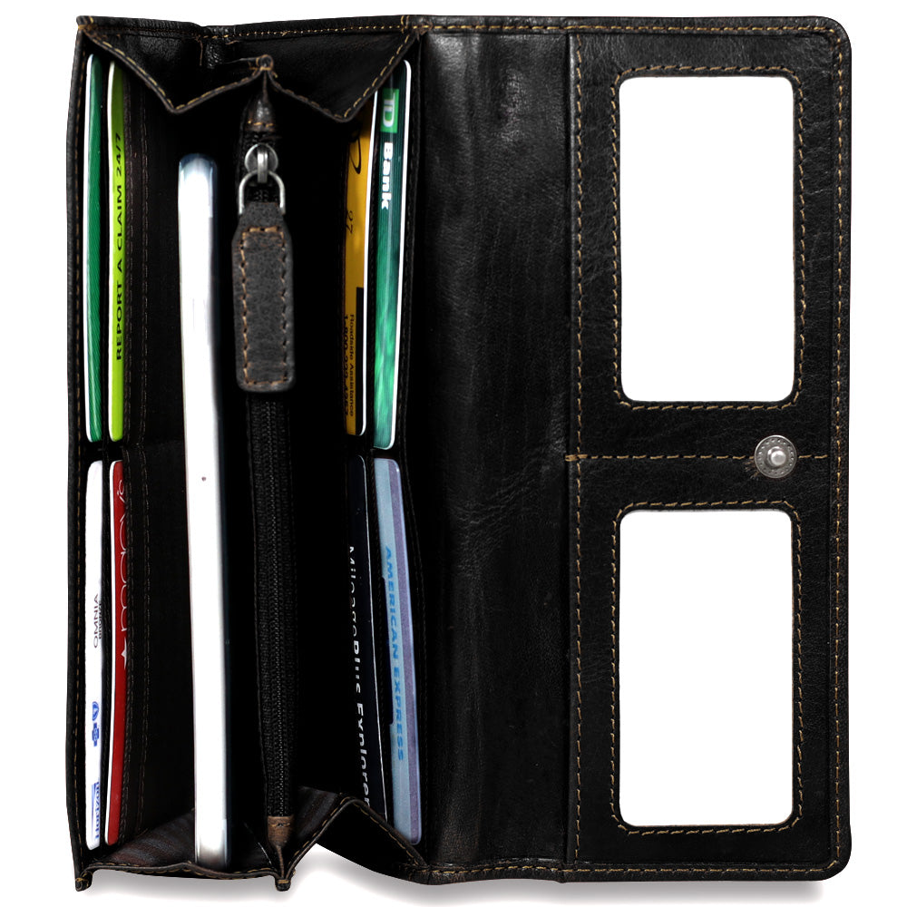 Voyager Clutch Wallet #7726 (Brown)