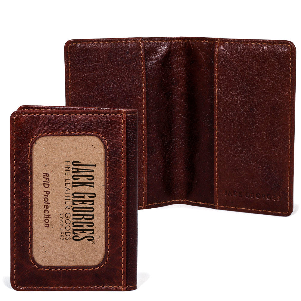 Voyager Slim Card Holder Wallet #7736 Brown