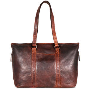 Voyager Shopper Tote #7803 Brown Front