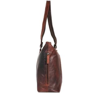 Voyager Shopper Tote #7803 Brown Right Side