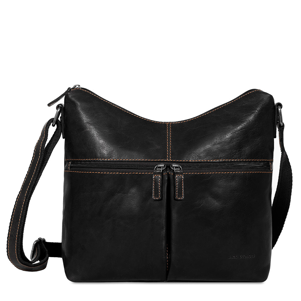 Voyager Uptown Hobo Bag #7814 Black Front