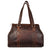 Voyager Satchel Handbag #7815 Brown Front