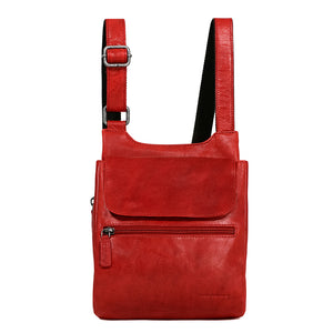 Voyager Slim Crossbody Bag #7831 Red Front