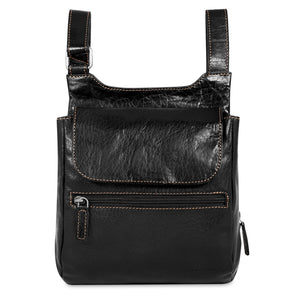 Voyager Slim Crossbody Bag #7831 Black Front