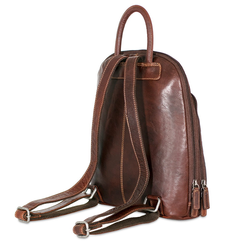 Leather Backpack Handbag Small - Voyager #7835