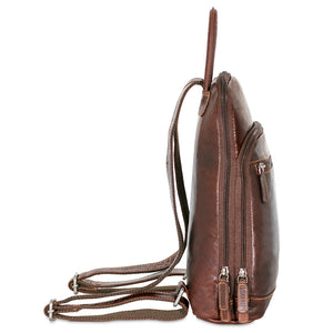 Voyager Small Backpack #7835 Brown Right Side