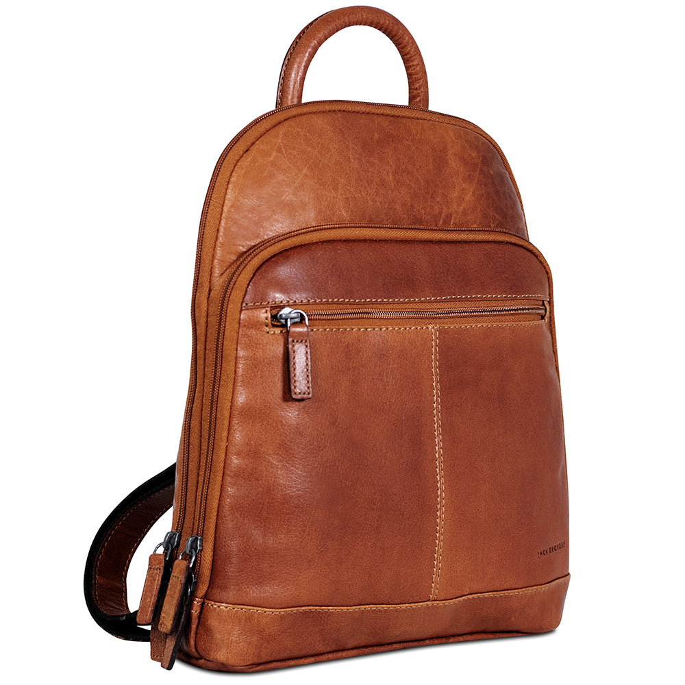 Leather Backpack Handbag Small - Voyager #7835 | Jack Georges