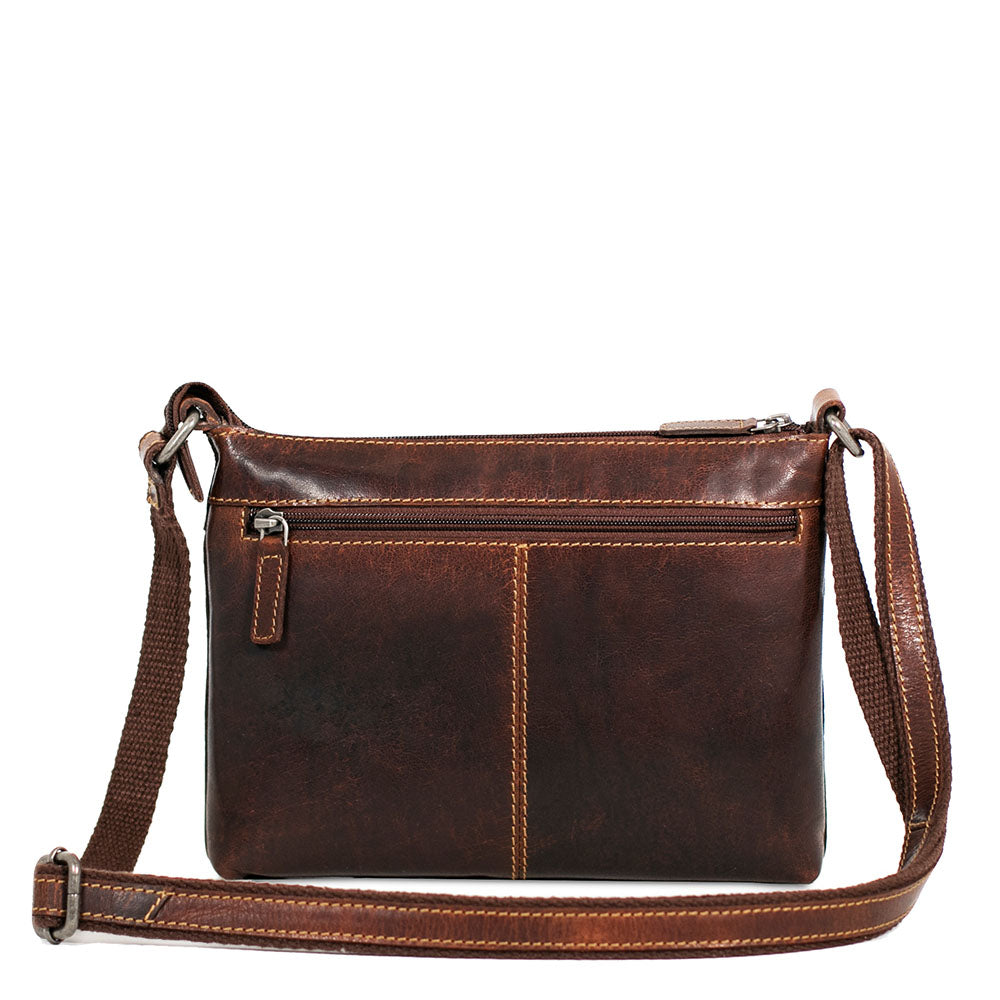 Voyager Mini City Slim Crossbody #7870 Brown Back