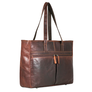 Voyager Uptown Tote Bag #7916 Brown Right Front