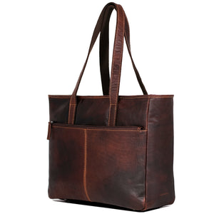 Voyager Business Tote Bag #7917 Brown Right Front