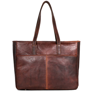 Voyager Business Tote Bag #7917 Brown Back