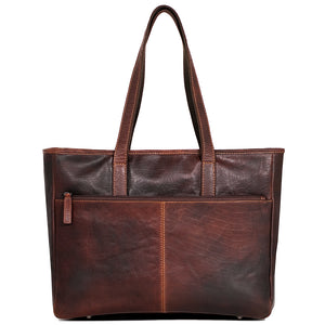 Voyager Business Tote Bag #7917 Brown Front