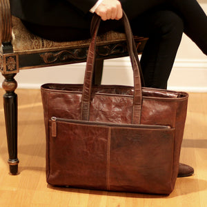 Voyager Business Tote Bag #7917 Brown Lifestyle
