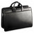 Platinum Special Edition Professional Leather Briefcase #8202 Black Front Right