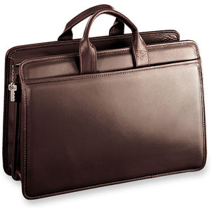 Platinum Special Edition Executive Briefcase #8203 Brown Front Right