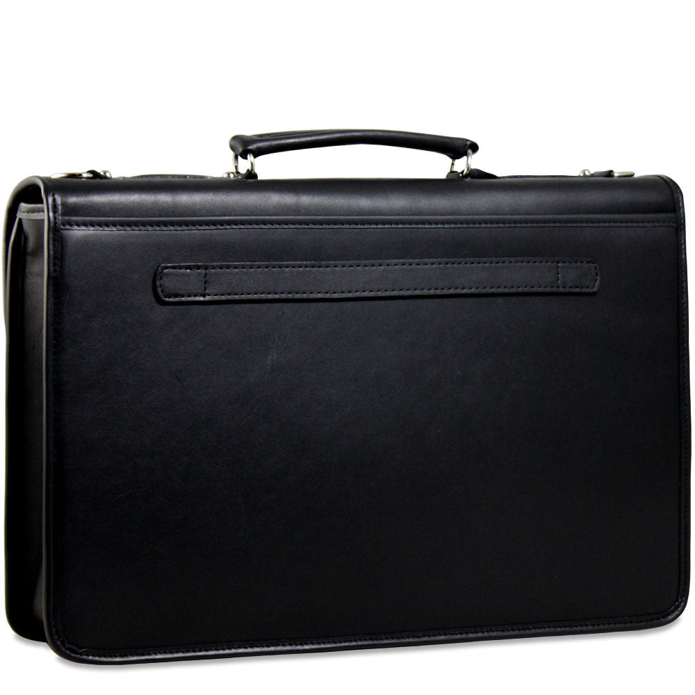 Platinum Special Edition Slim Briefcase #8414 Black Left Back