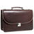 Platinum Special Edition Classic Leather Briefcase #8417 Brown Front Right