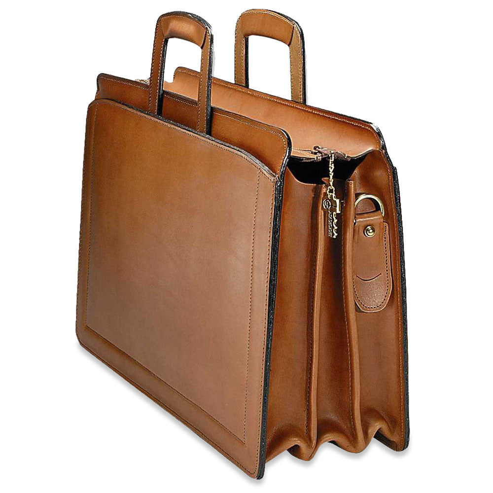 Belting Leather Professional Briefcase #9002 Tan Right Front