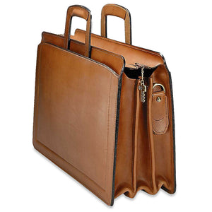 Belting Leather Professional Briefcase #9002 Tan Right Front