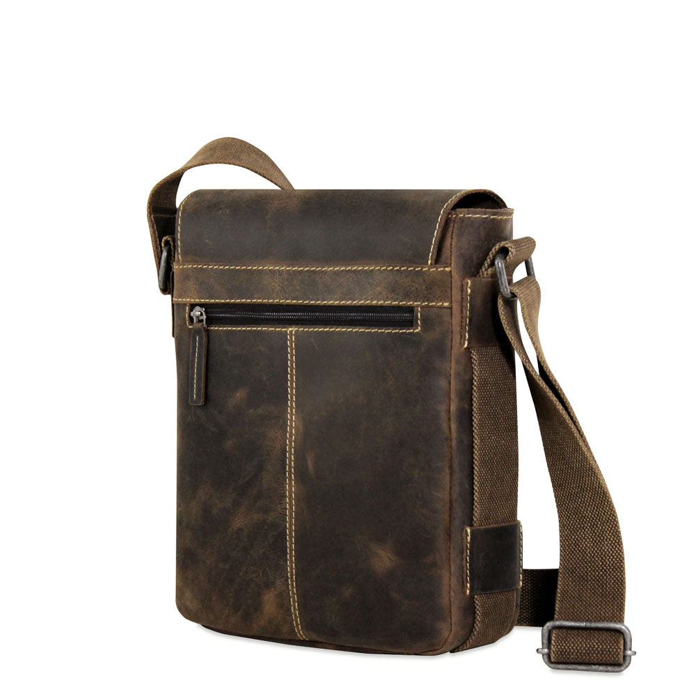Leather Crossbody Messenger Bag - Arizona #A4542 | Jack Georges