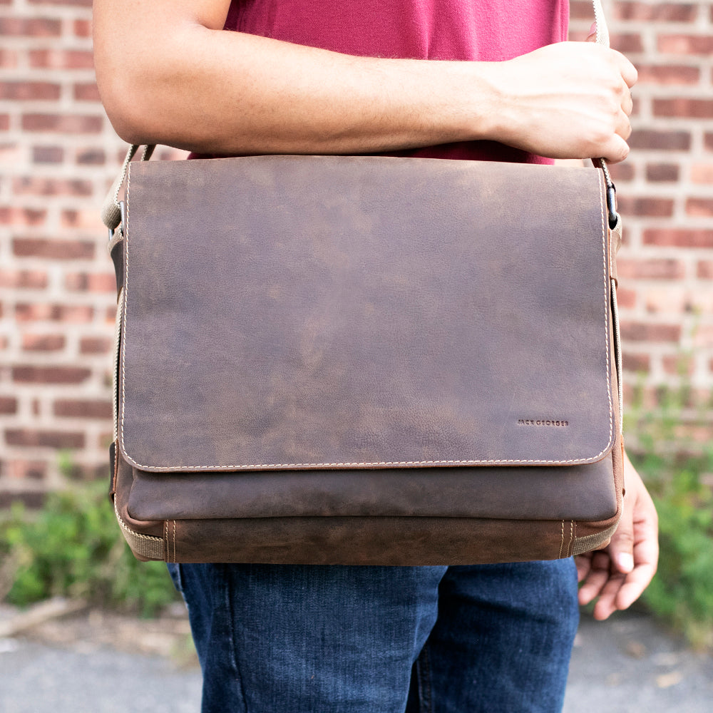 Arizona Messenger Bag #A4544 Brown Lifestyle 2