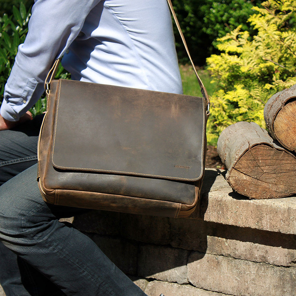 Arizona Messenger Bag #A4544 Brown Lifestyle