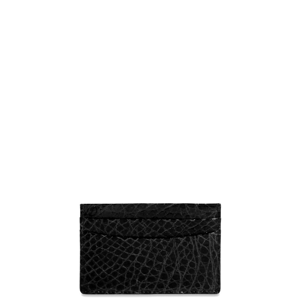 Jack Georges American Alligator Black Evening Wallet #AL708 (Front)