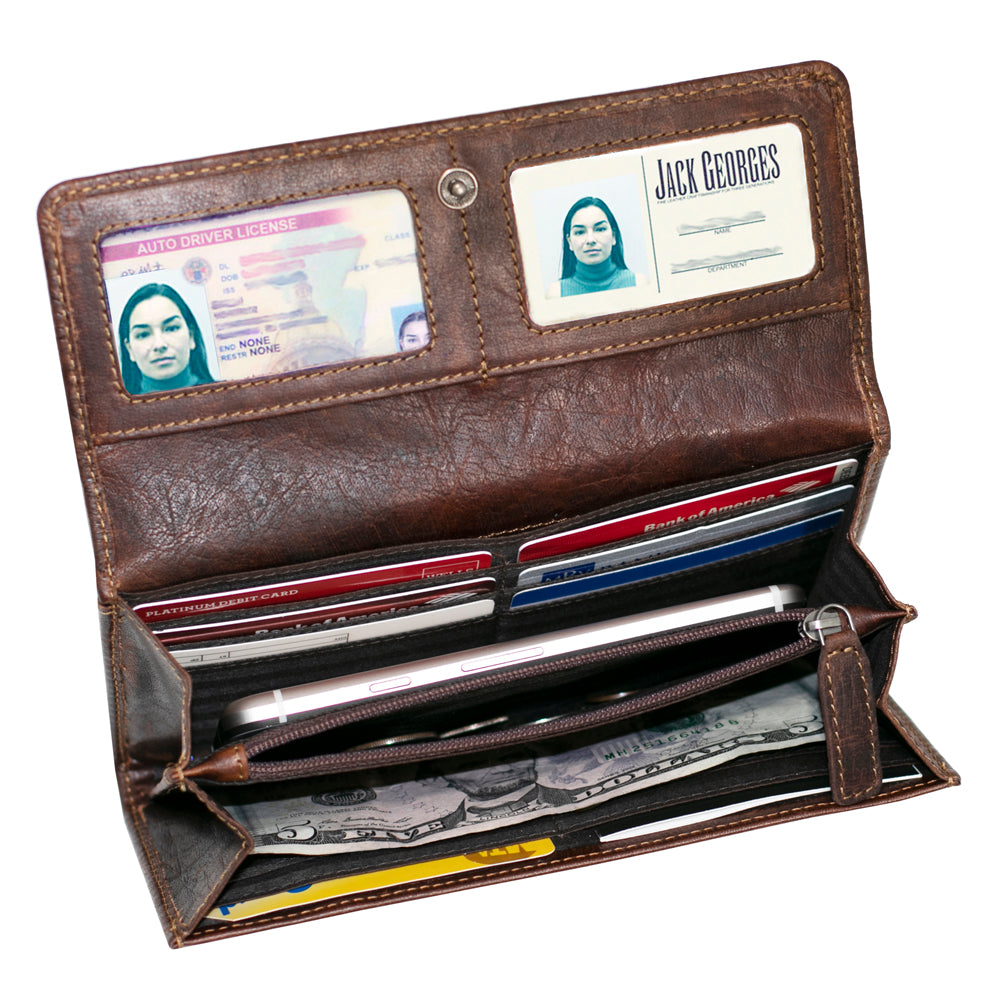 Tooled Clutch Wallet #FL726 - Jack Georges