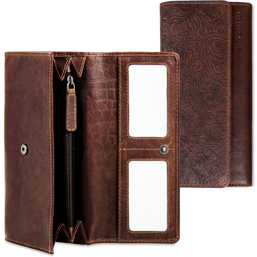 Tooled Clutch Wallet #FL726 - Jack Georges