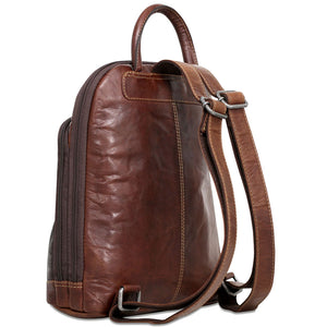 Voyager Floral Small Backpack #FL835 Brown Left Back