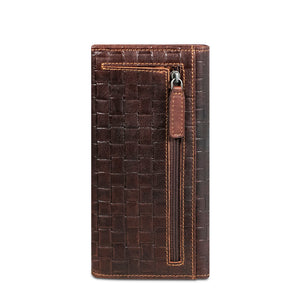 Voyager Woven Clutch Wallet #WF726 Brown Back