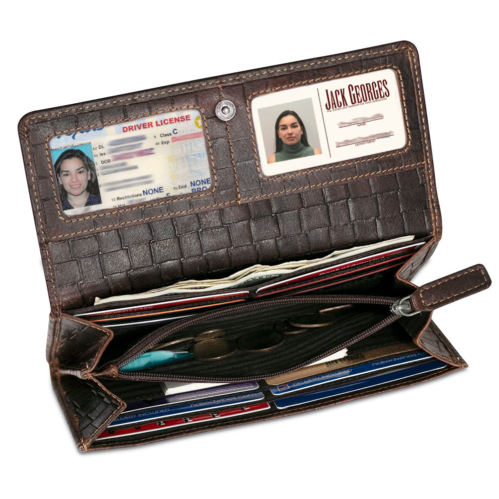 Voyager Clutch Wallet #7726 (Brown)