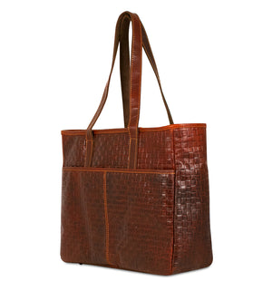 Voyager Woven Uptown Tote Bag #WF916 Honey Right Back