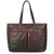 Voyager Woven Uptown Tote Bag #WF916 Brown Front