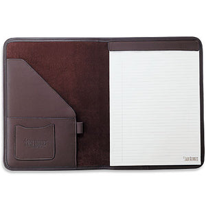 University Letter Size Writing Pad Cover #2111 Brown Open